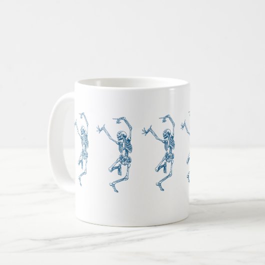 Skelet Mok | dagelijkse Mok | Holloween-Mok (Voorkant links)