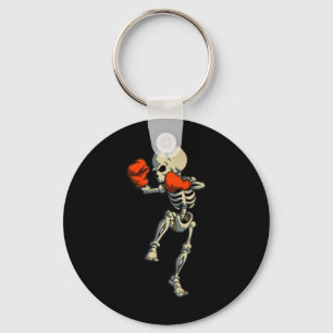 Skelet Muay Thai Halloween Kickboksen Mma Vechters Sleutelhanger
