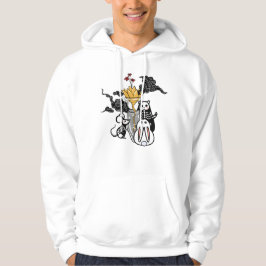 Skelet Muis Panda & Gouden Bloem Zen Hoodie