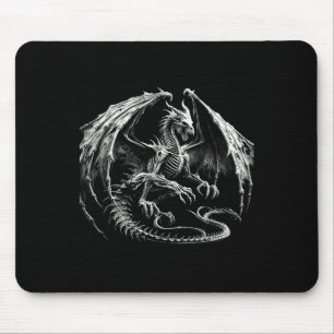 Skelet Mythische Draak Ademend Vuur Fantasy Ha Muismat