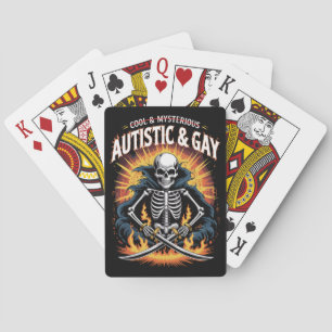 Skelet Niet Cool En Mysterieus Autistisch Homo  Pokerkaarten
