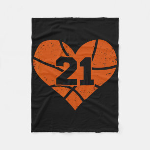 Skelet Nummer 21 Jersey Grappig Skelet Hart Spelda Fleece Deken