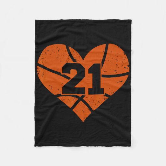 Skelet Nummer 21 Jersey Grappig Skelet Hart Spelda Fleece Deken (Voorkant)