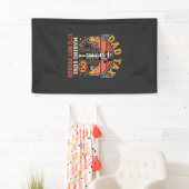 Skelet Ontwerp voor Vaderbelasting Halloween Snoep Spandoek (Insitu)
