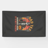 Skelet Ontwerp voor Vaderbelasting Halloween Snoep Spandoek (Horizontaal)