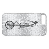 Skelet op de Unicycle Case-Mate iPhone Case (Achterkant (Horizontaal))