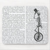 Skelet op de Unicycle Muismat (Voorkant)