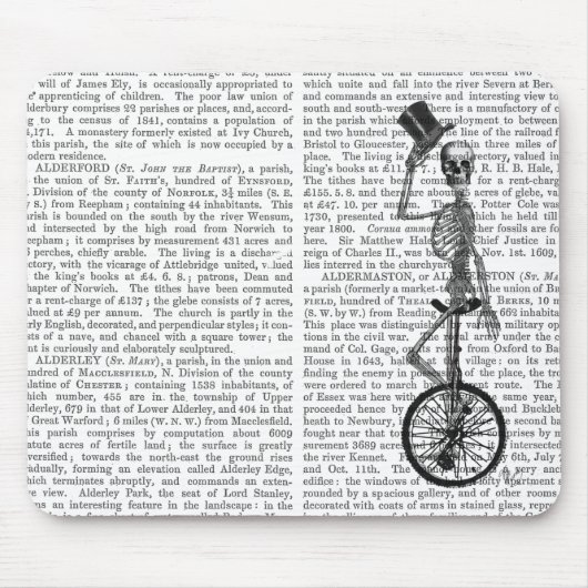 Skelet op de Unicycle Muismat (Voorkant)