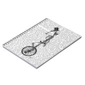 Skelet op de Unicycle Notitieboek (Linkerzijde)