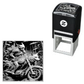 Skelet op een helikopter gemonteerd met een wolf h zelfinktende stempel (In situ)