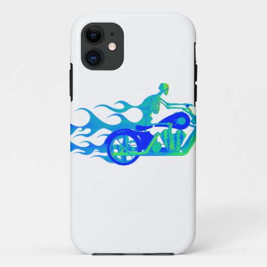 Skelet op een motorfiets Case-Mate iPhone case (Achterkant)