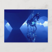 skelet op een paard briefkaart (Voorkant)