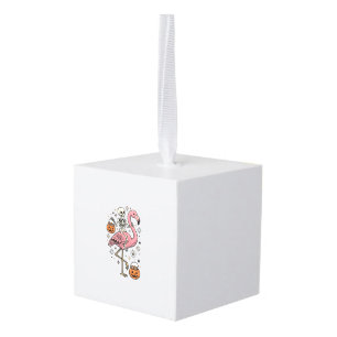 Skelet op Flamingo Halloween Snoep Shirt_1 Decoratie