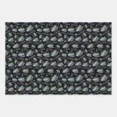 Skelet op Gay Flag kleuren achtergrond Inpakpapier Vel (Voorkant 3)