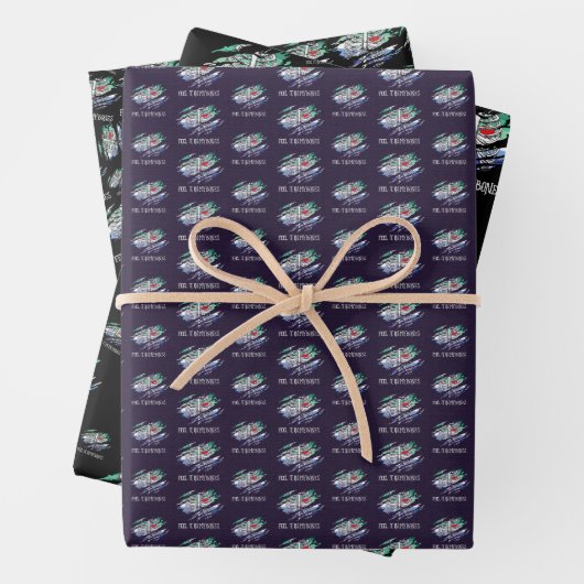 Skelet op Gay Flag kleuren achtergrond Inpakpapier Vel (In situ)