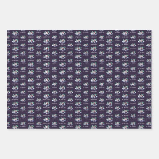 Skelet op Gay Flag kleuren achtergrond Inpakpapier Vel (Voorkant)