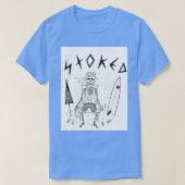 Skelet op het strand t-shirt (Design voorkant)