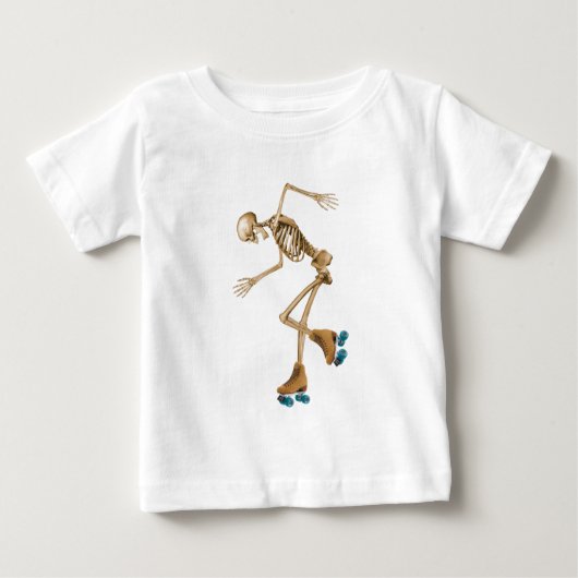 Skelet op Schaatsen van Roller (Voorkant)