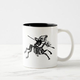 Skelet op Skeletpaard Tweekleurige Koffiemok
