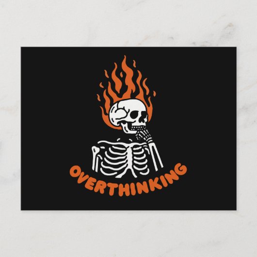 Skelet Overdenken Briefkaart (Voorkant)