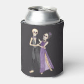 Skelet Paar Dansen op een Blikjeskoeler (Blikje Voorkant)