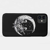 Skelet Paar Maan Gitaar Case-Mate iPhone Case (Achterkant (horizontaal))