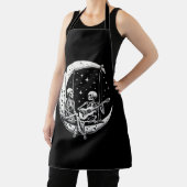 Skelet Paar Maan Gitaar Schort (Insitu)