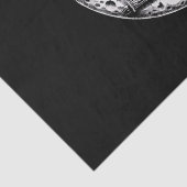 Skelet Paar Maan Gitaar Tissuepapier (Detail)