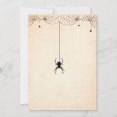 Skelet Paar w 4 kinder Housewarming Halloween Kaart (Achterkant)