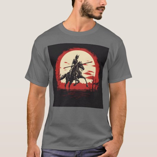 Skelet paard Menselijk skelet Paardrijden Zwaard b T-shirt (Voorkant)