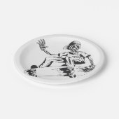 skelet papieren bordje (Gekanteld)