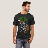 Skelet Piraat Partij T-shirt (Voorkant volledig)