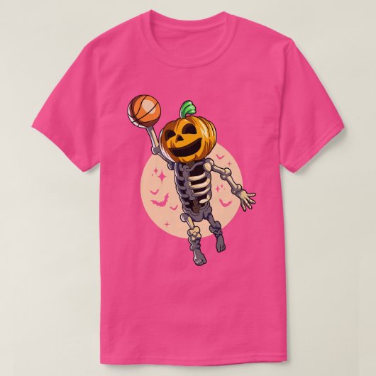 Skelet Pompoen Baller T-shirt (Design voorkant)