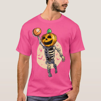 Skelet Pompoen Baller T-shirt
