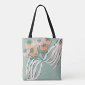 Skelet Pompoen Boeket Halloween Tote Bag (Achterkant)
