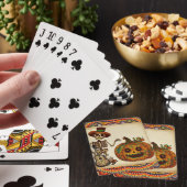  Skelet/Pompoen Dag van de Doden Pokerkaarten (Insitu)