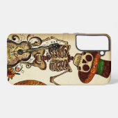  Skelet/Pompoen Dag van de Doden Samsung Galaxy Hoesje (Achterkant horizontaal)