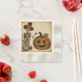  Skelet/Pompoen Dag van de Doden Servet (Insitu)