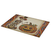  Skelet/Pompoen Dag van de Doden Snijplank (Hoek)