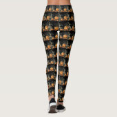 Skelet pompoenen Halloween Legging (Achterkant)