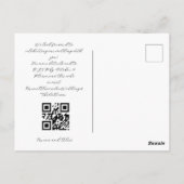  Skelet QRC Bruiloft Uitnodiging (Achterkant)