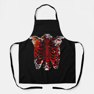 Skelet Rib Cage Bloedhorror Halloween Kostuum X Schort