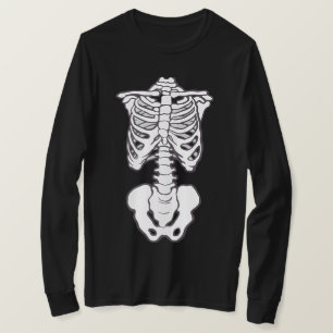 Skelet Rib Cage Gifts Mannen Vrouwen Halloween Cos T-shirt