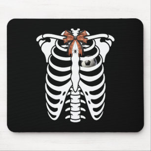 Skelet Ribbenkast Halloween Voetbal Kostuum  Muismat