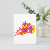 Skelet Riding motor Briefkaart (Staand voorkant)