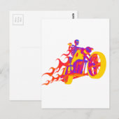 Skelet Riding motor Briefkaart (Voorkant / Achterkant)