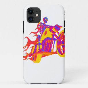 Skelet Riding motor iPhone 11 Hoesje