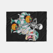 Skelet Rijden Dinosaurus T Rex Fun Kinder Jongens Fleece Deken (Voorkant (Horizontaal))