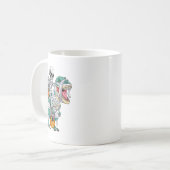 Skelet Rijden Dinosaurus T Rex Fun Kinder Jongens  Koffiemok (Voorkant links)