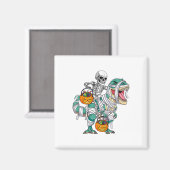 Skelet Rijden Dinosaurus T Rex Fun Kinder Jongens Magneet (Voorkant / Achterkant)
